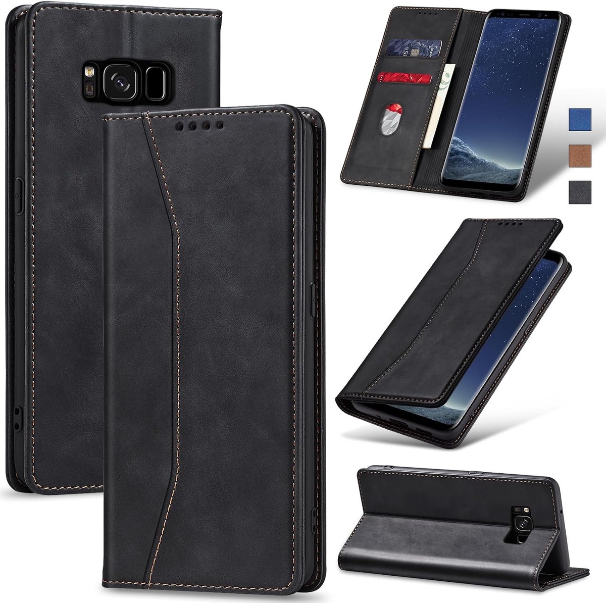 Hoesje voor Samsung Galaxy S8,Zwart