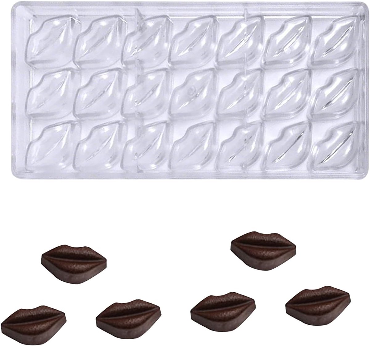 Chocoladeschimmel, Plastic Gelei Snoep Maken Schimmel, Harde Polycarbonaat Chocoladevorm, voor Diy Handgemaakt, Gebak Maken, Keuken Bakken.