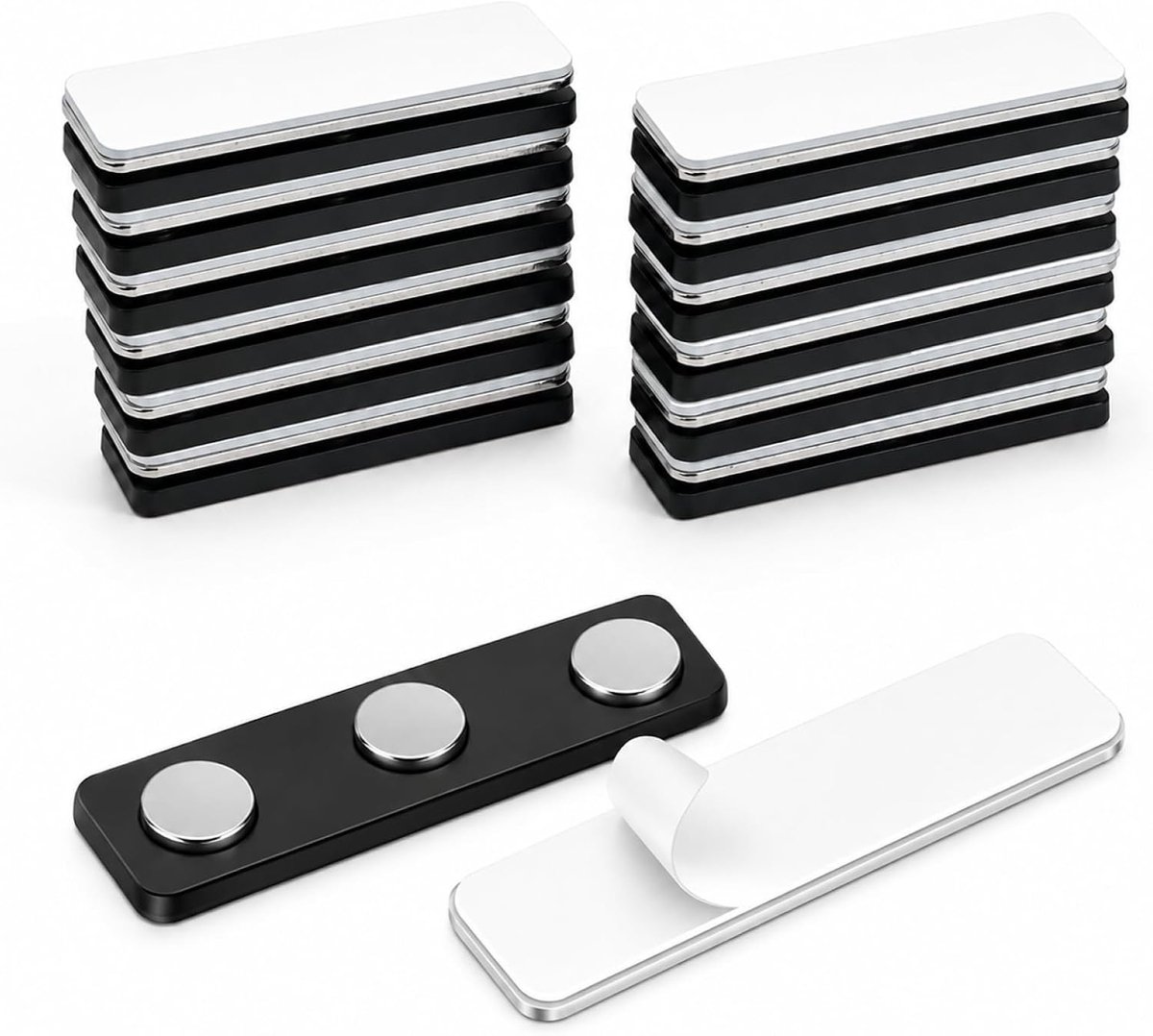 12 stuks gordijnmagneten, zelfklevend, magnetische gordijnclips, magneten voor gordijnen, herbruikbare magneetclips voor gordijnen, vliegengaas, balkondeuren