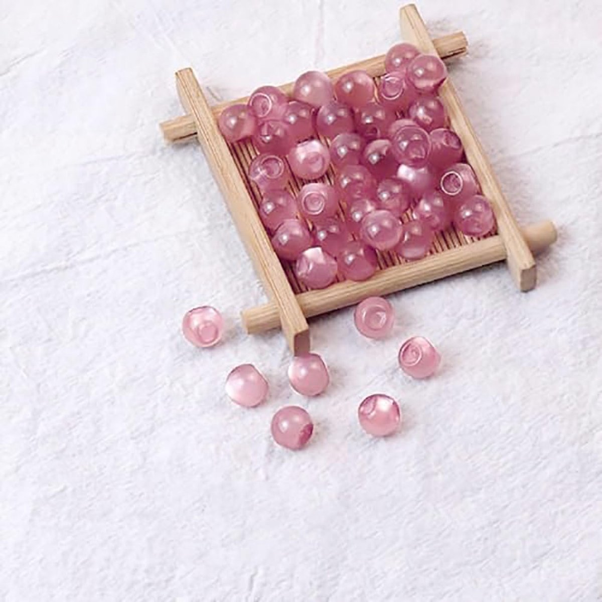 Knopen, 50 stuks, 10 mm, retro knopen voor dames, overhemden, kleine knopen, voor kleding, blouses, gebreide vesten, jurken, naaien, handgemaakte decoraties, roze A