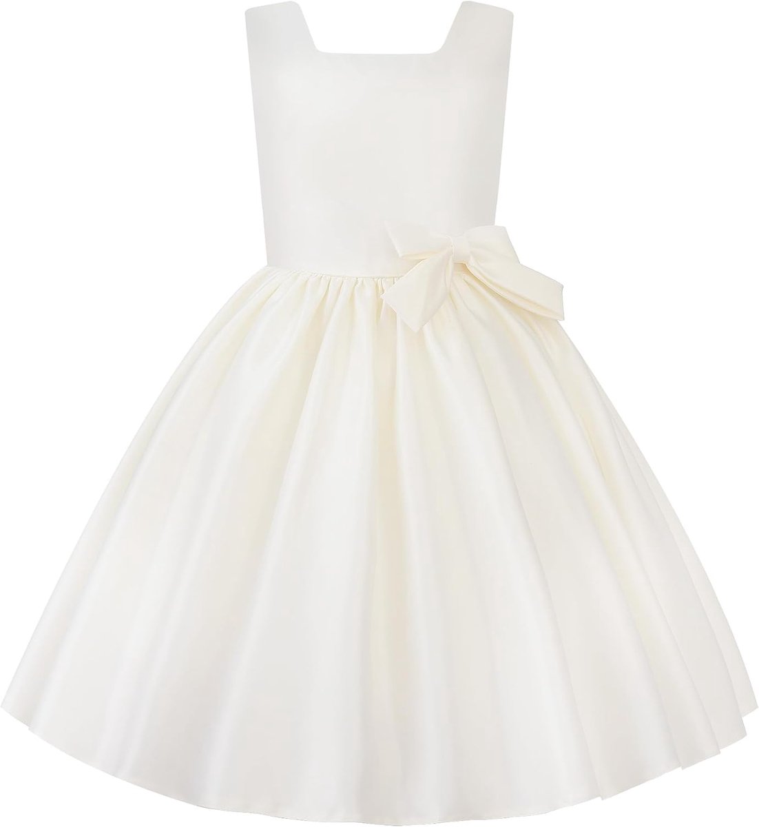 Meisjes Feestjurk met Strik, Elegante Jurk voor Bruiloft Verjaardag
