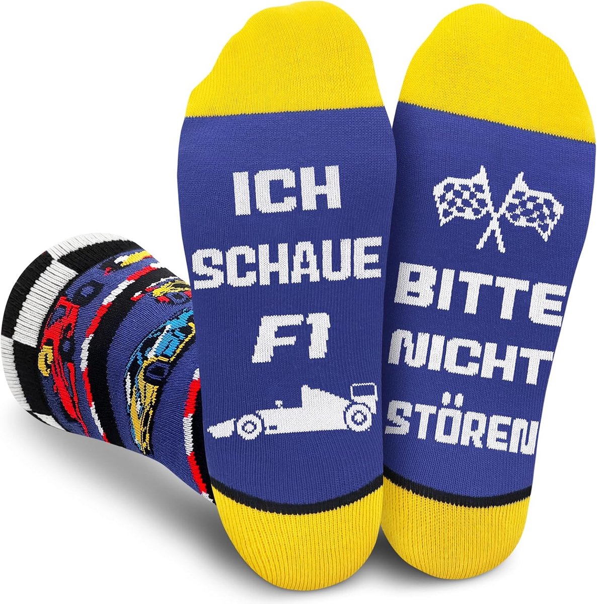 Sokken met spreuk Bitte Nicht Stören - Ich schaue F1, F1 Merch voor racesport-fans, kerst- en voor familie vrienden