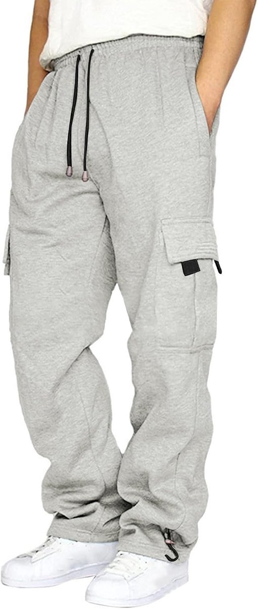 Casual cargo werkbroek fleece joggingbroek joggingbroek joggingbroek met zakken S-3XL, Kleur2, M