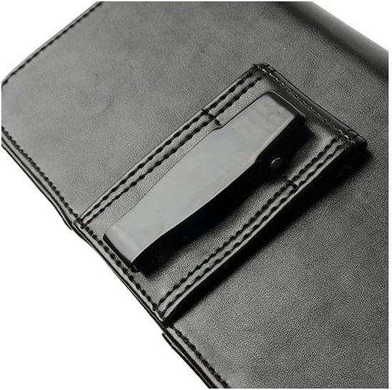 Cover Executive Horizontal and Clip Metal voor MEIZU M16 (2018) - Black — afbeelding 3