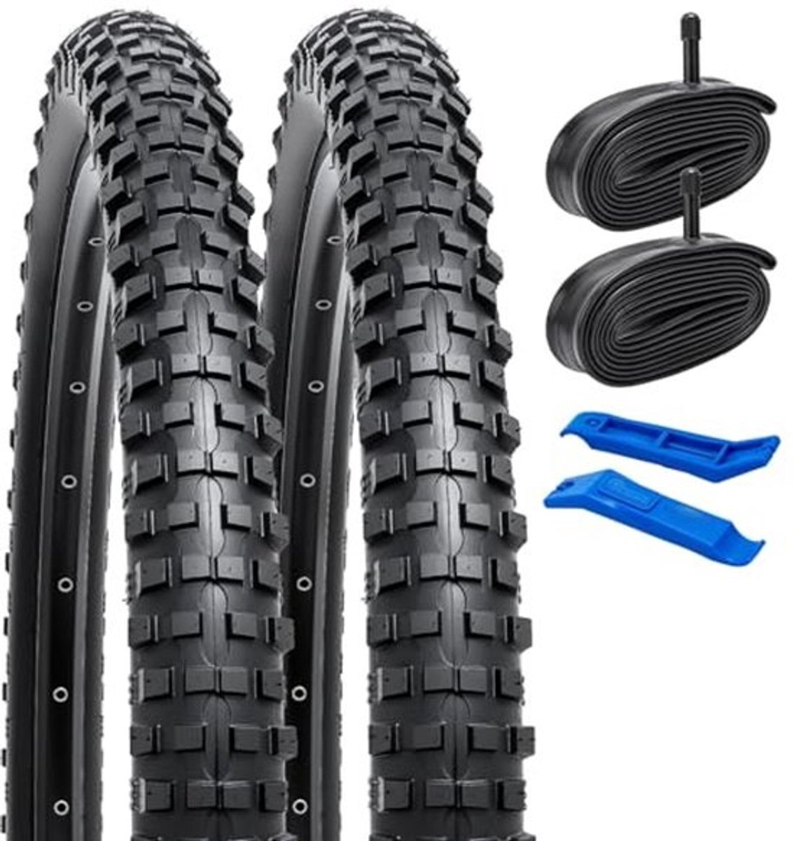 Opvouwbare 26-inch Fietsbanden 26x2.30 met Binnenbanden - ETRTO 56-559, Compatibel met Fietsen