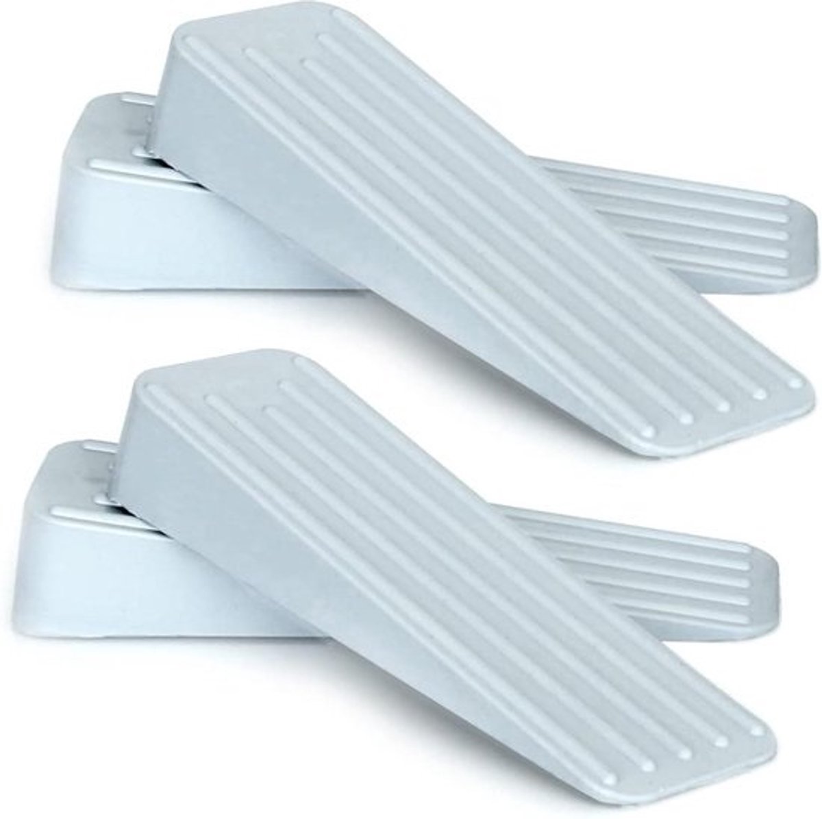 Deurstopper rubberen deurwig binnen en buiten antislip - vloer - deurstoppers - deurwiggen met meerdere oppervlakken - zwaar belastbare deurhouders - open blijven - 4