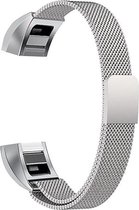 Fitbit Alta (HR) Luxe Milanees bandje | Zilver / Silver| Premium kwaliteit | Size: L | RVS |TrendParts