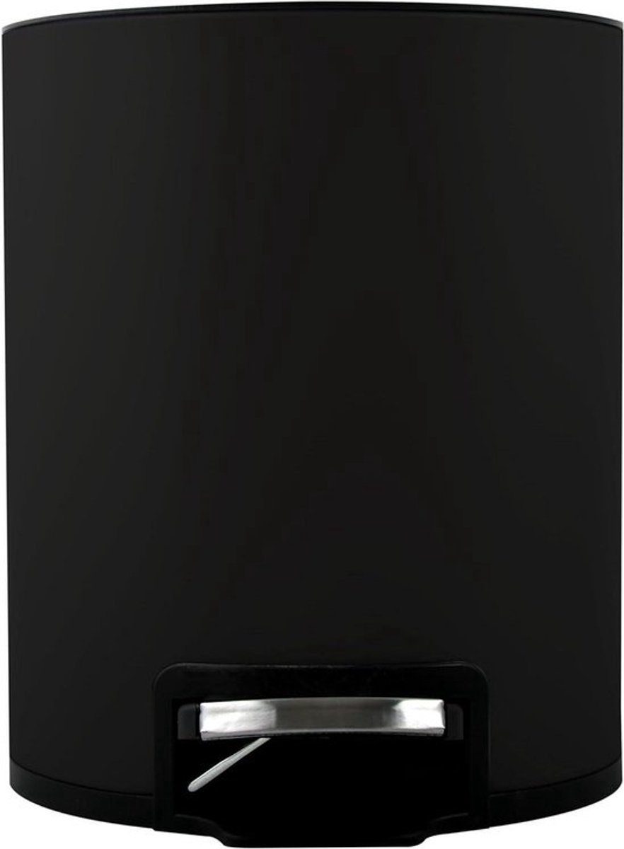 Pedaalemmer RVS - Prullenbak Keuken - Afval Scheiden - Soft-close Mechanisme - 3 Liter - Mat Zwart
