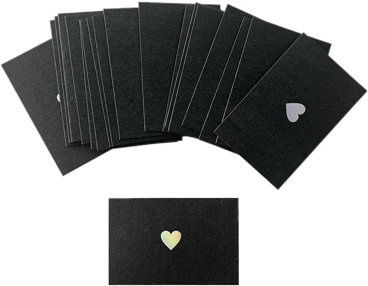 Enveloppen, Mini Envelopes, Mother Of Pearl Paper Envelopes, Gift Envelope, Voor Bruiloft Verjaardagsfeestje Cadeau, Voor Uitnodigingen Wenskaarten (Parelmoer Zwart)