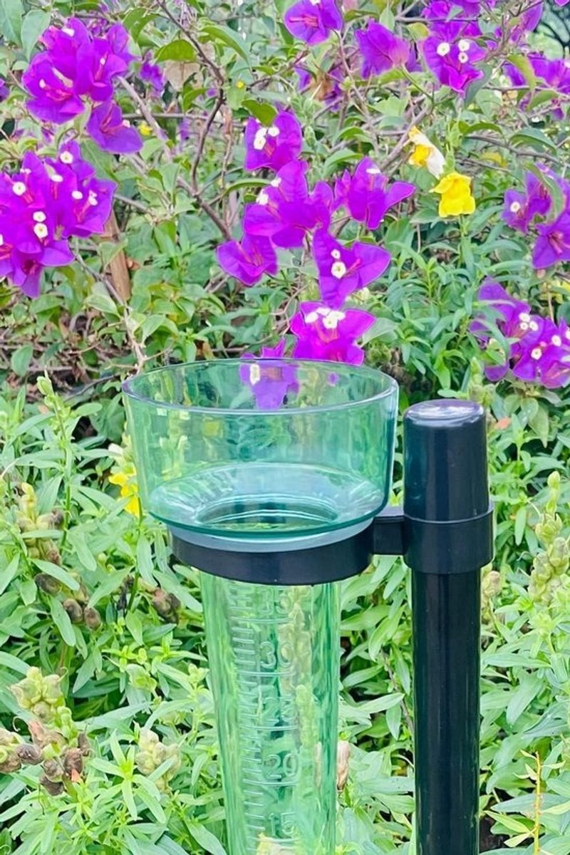 Regenmeter Tuinboerderij Plastic Houder Lichtgroen Outdoor Regencollector