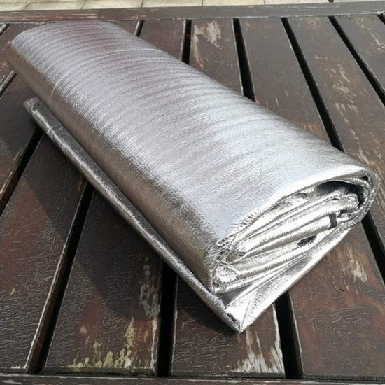 Aluminium Foil EVA Pad voor Buitenactiviteiten - Camping Slaapmat met Opbergtas (2.5mm 200x120) - Ideaal voor Kamperen en Picknicken van Merkloos — afbeelding 5