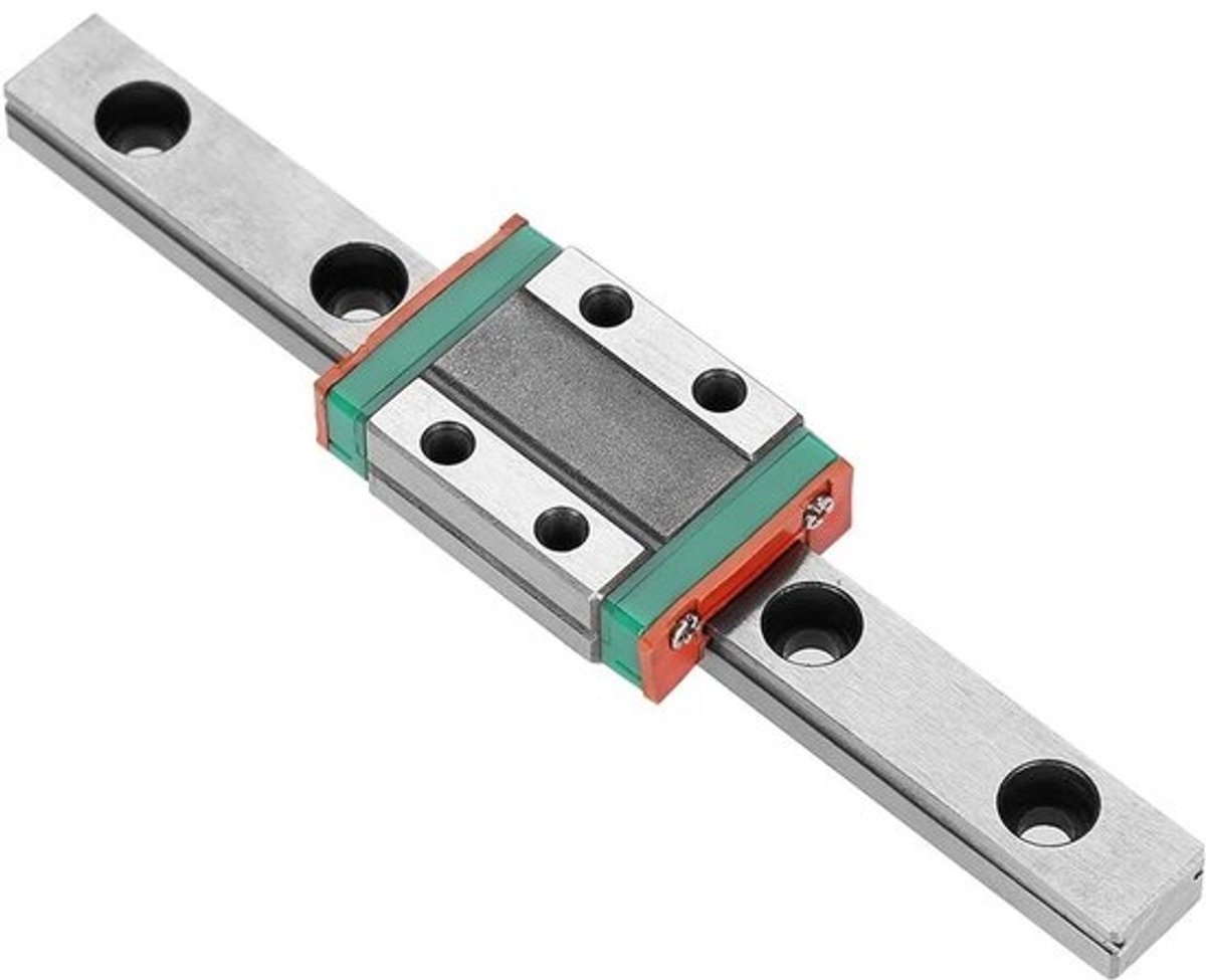 Miniatuur lineaire geleiderail van 9 mm breed - met lineaire geleiding - 100 mm lengte - precisie, soepelheid en robuustheid