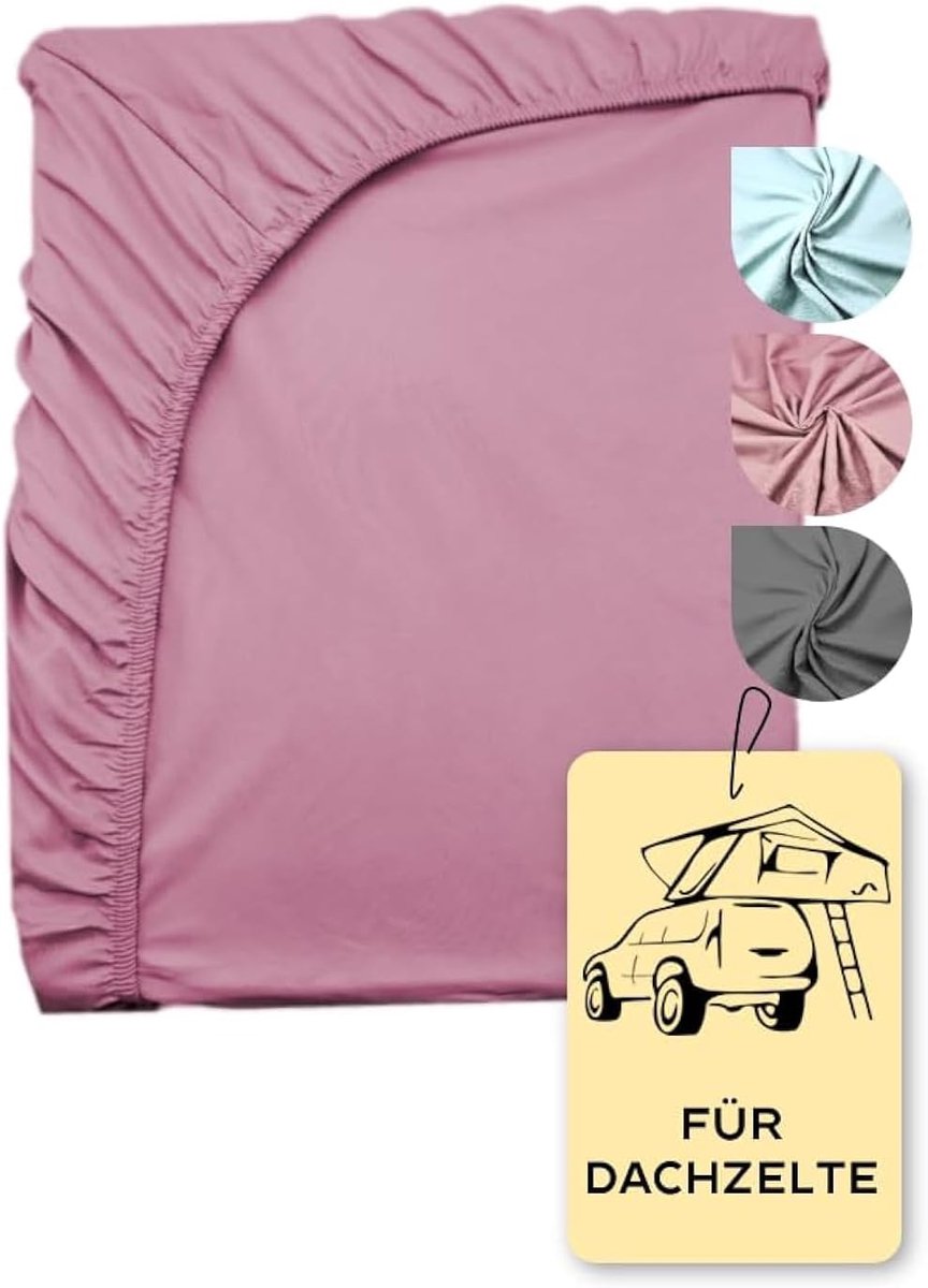 Accessoires Hoeslaken 240 x 140 en 240 x 160 - knuffelig microvezel hoeslaken, laken voor daktenten 220-240 x 140-165 overlengte