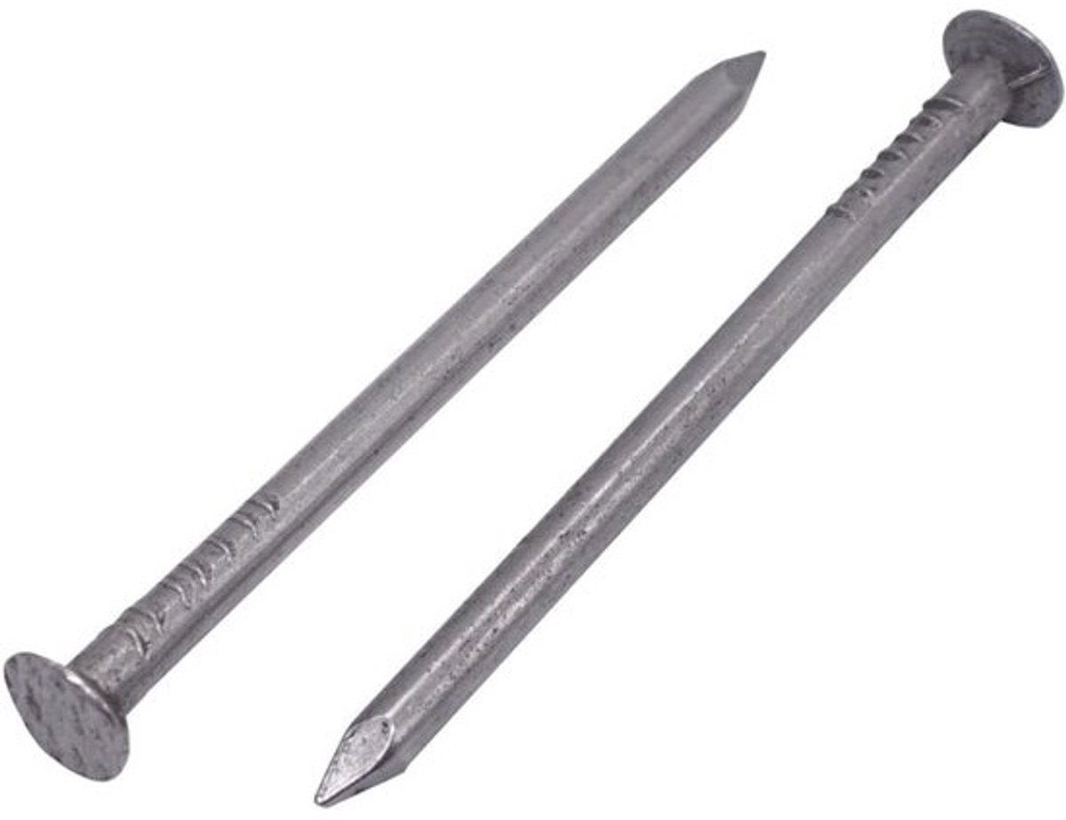Pack van 300 constructienagels 3,5 x 60 mm - Platte ronde kop - Multifunctionele draadnagels voor houtbewerking