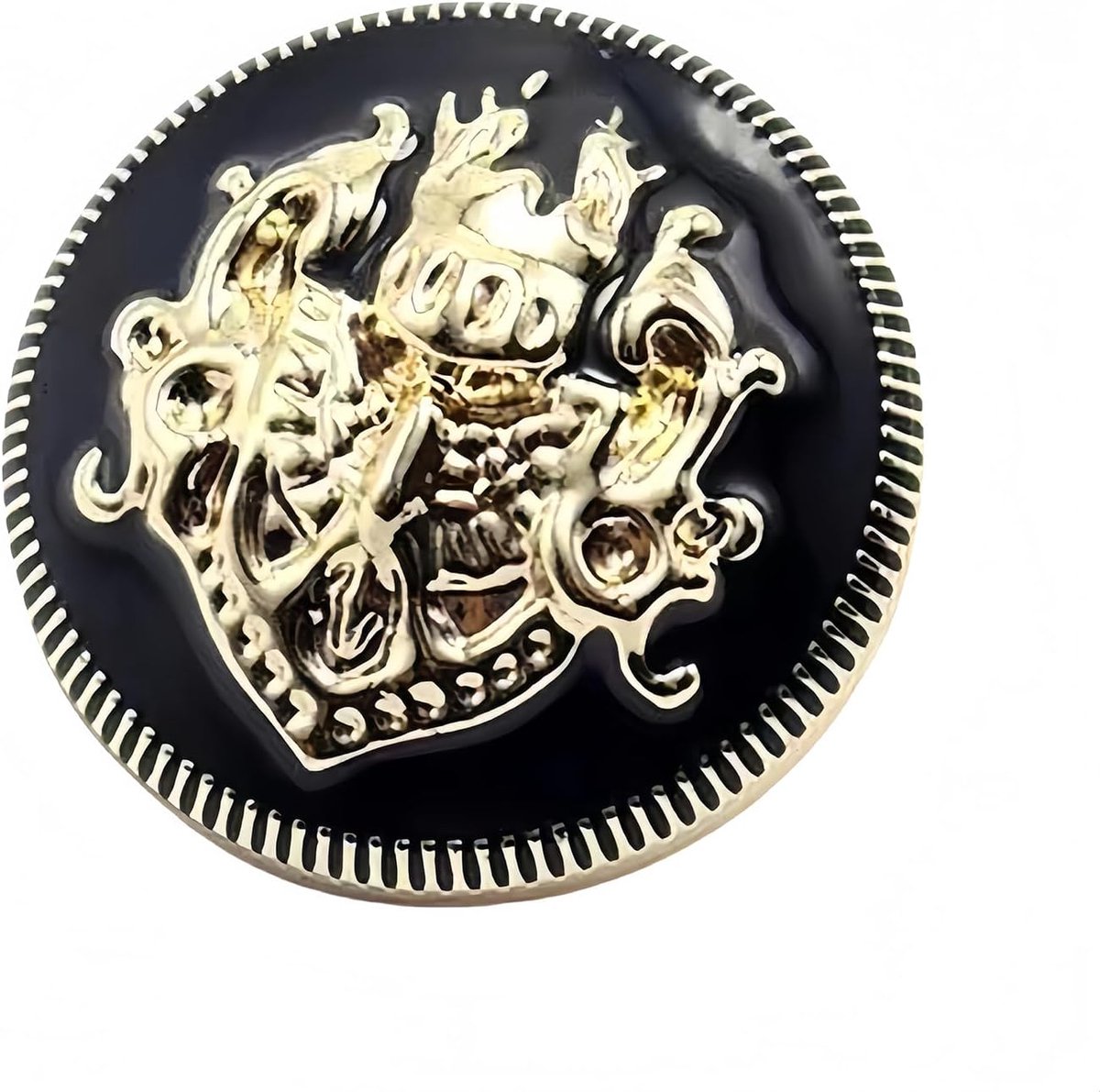 5 stuks Modieuze Metalen Gouden Gegraveerde Koperen Knopen DIY voor Handgemaakte Kledingaccessoires Mantel Steelknopen