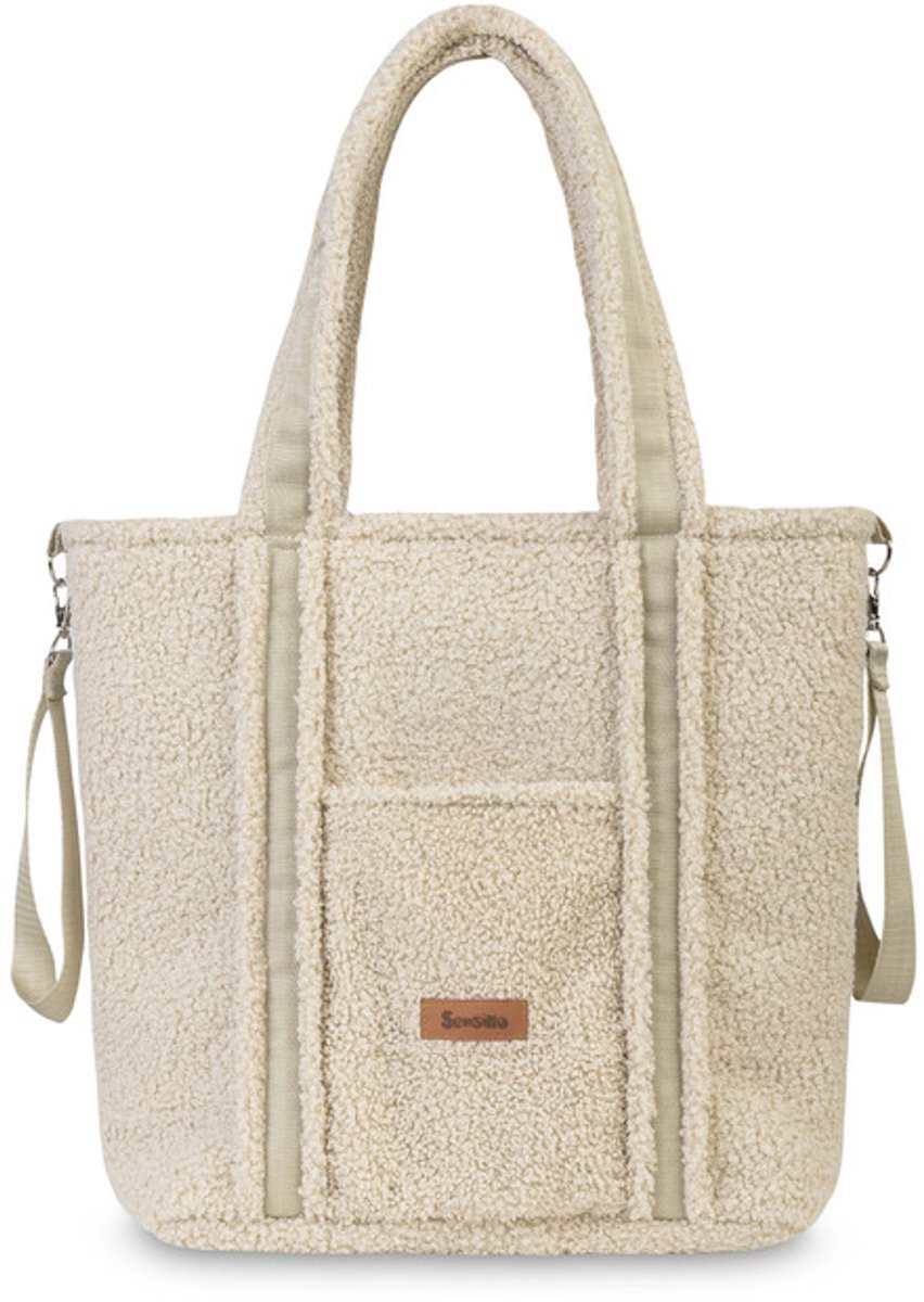 Sensillo bouclé kinderwagentaas lichtbeige - Mamatas