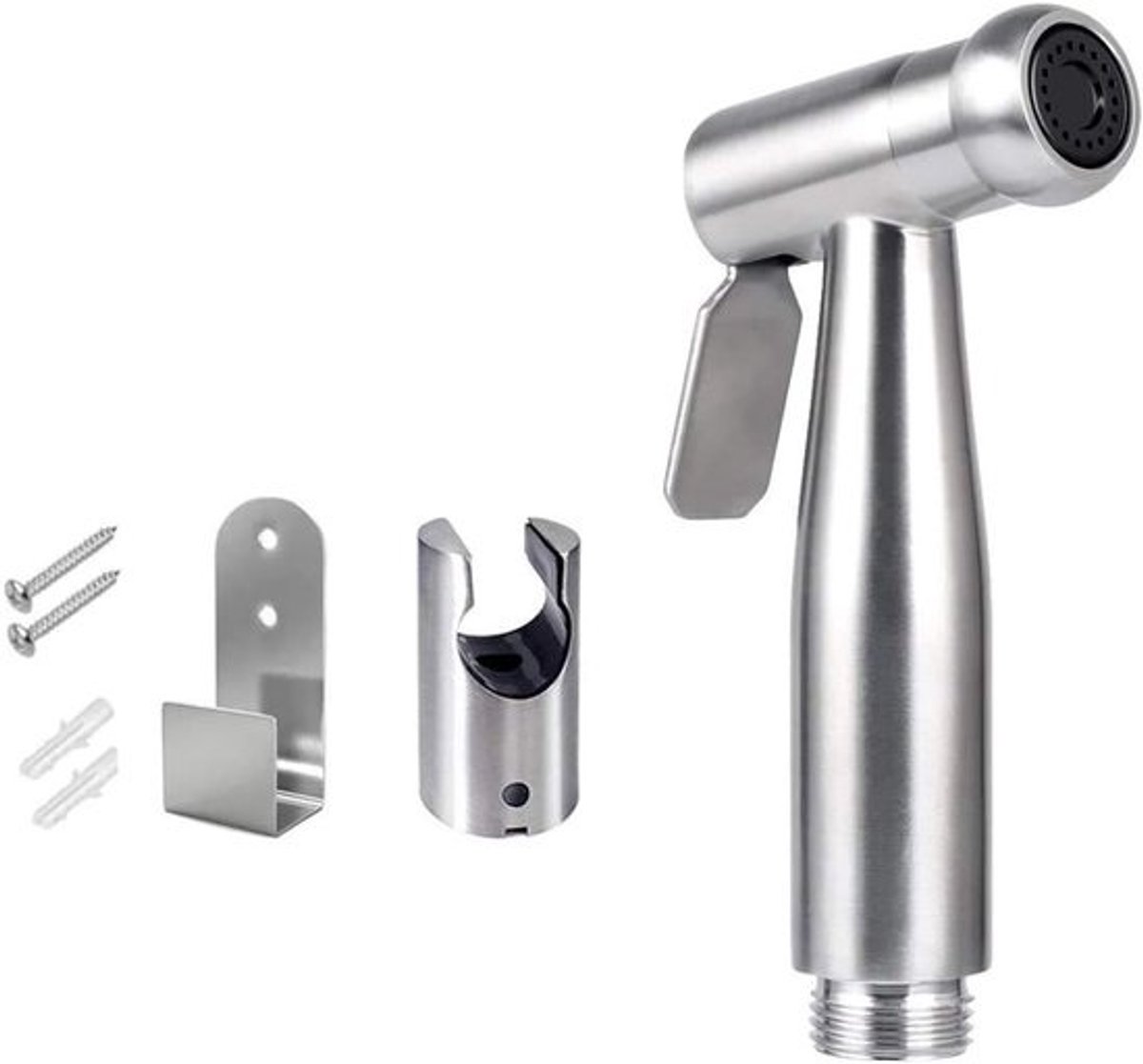 Handheld Bidet Sprayer van RVS met Haak, Eenvoudig te Installeren voor Persoonlijke Hygiëne en Toiletgebruik