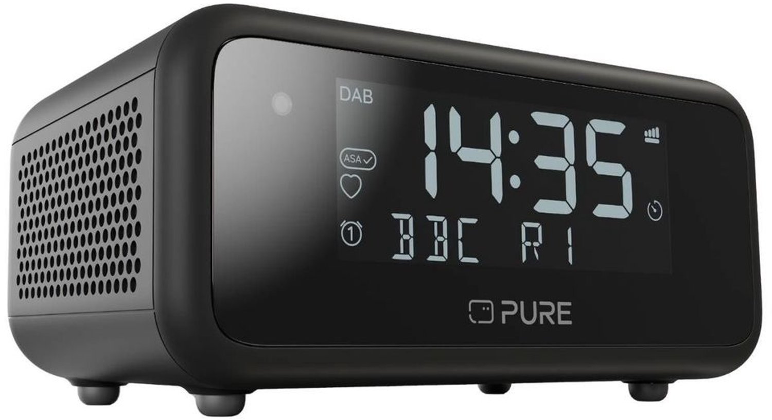 Pure Elan Sleep - Uw vertrouwde wekkerradio met bluetooth, Zwart