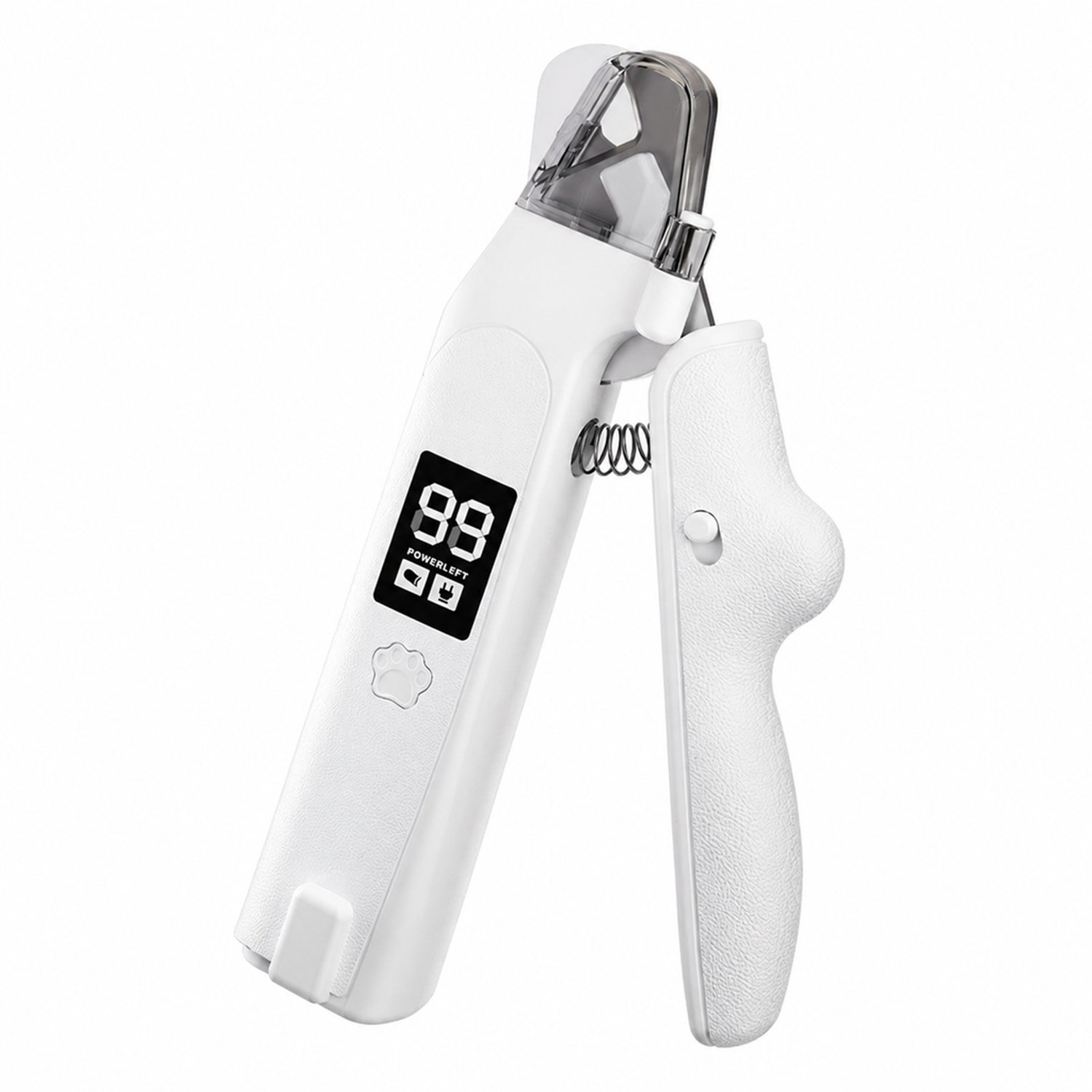 elektrische nagelknipper voor huisdieren - 2-in-1 - knippen en elektrisch vijlen - voor katten en honden - wit - 1 stuk