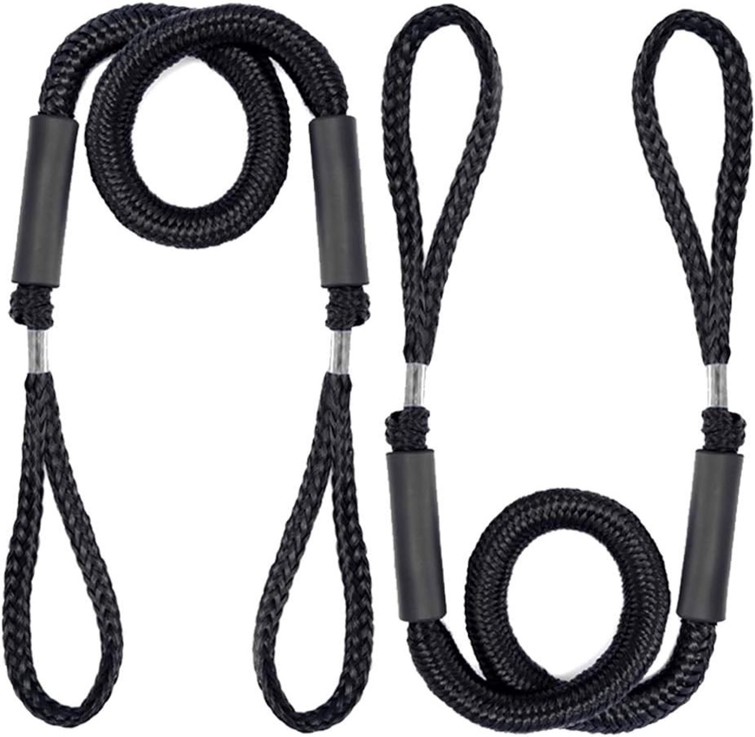 Bungee Dock Lines voor Bootbevestiging, Set van 2, Ideaal voor Veilig Varen en Aanmeren