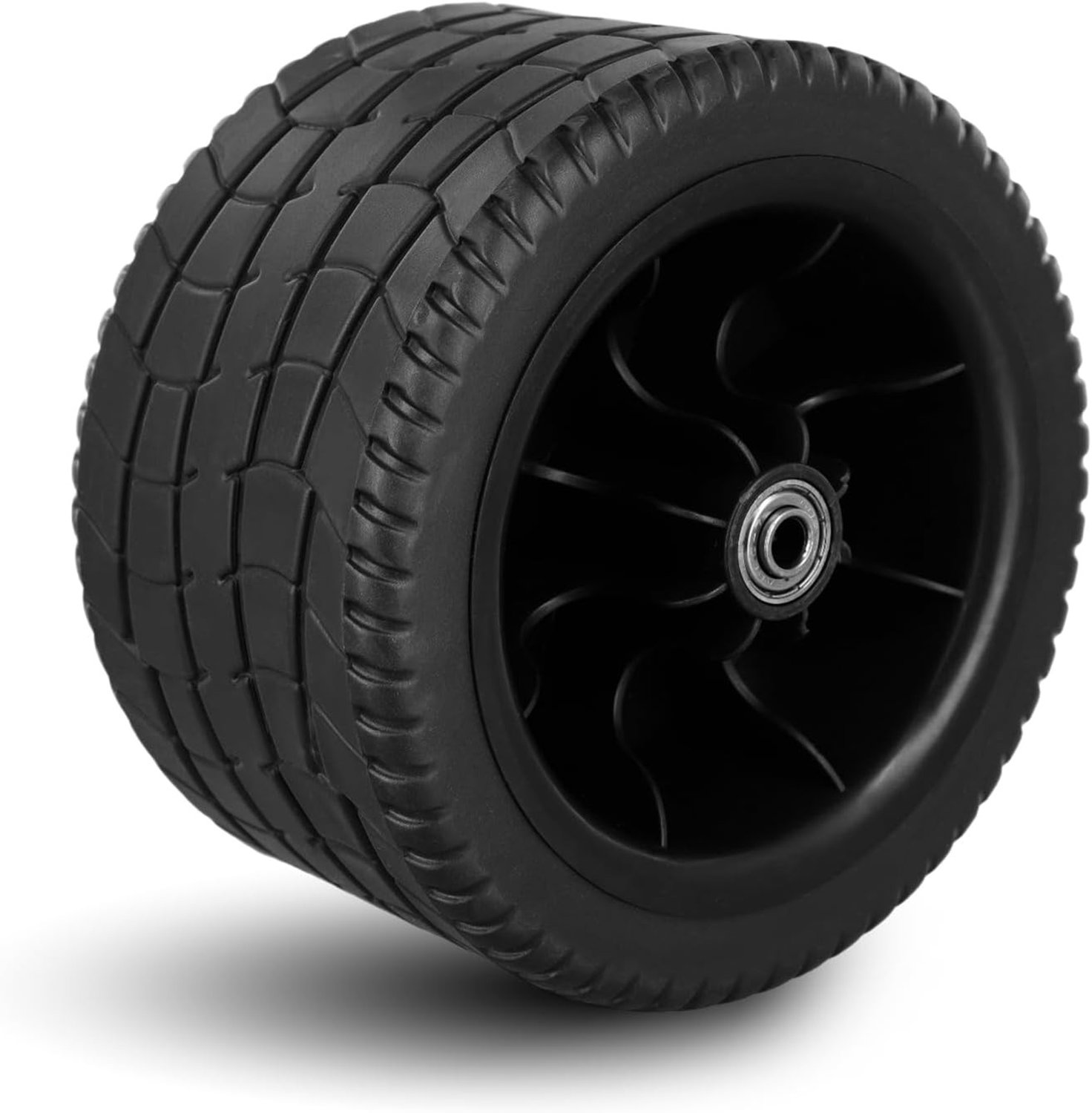 Dubbele lagers voor vervangingswielen van opvouwbare kruiwagens, tuinkarren en 4-wielers, draagvermogen 250 kg, afstand 10.5 cm