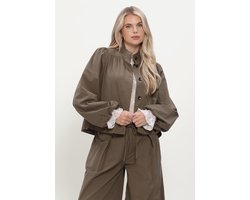 Notre-V Nv-isaura Blazers Dames - Khaki - Maat XS