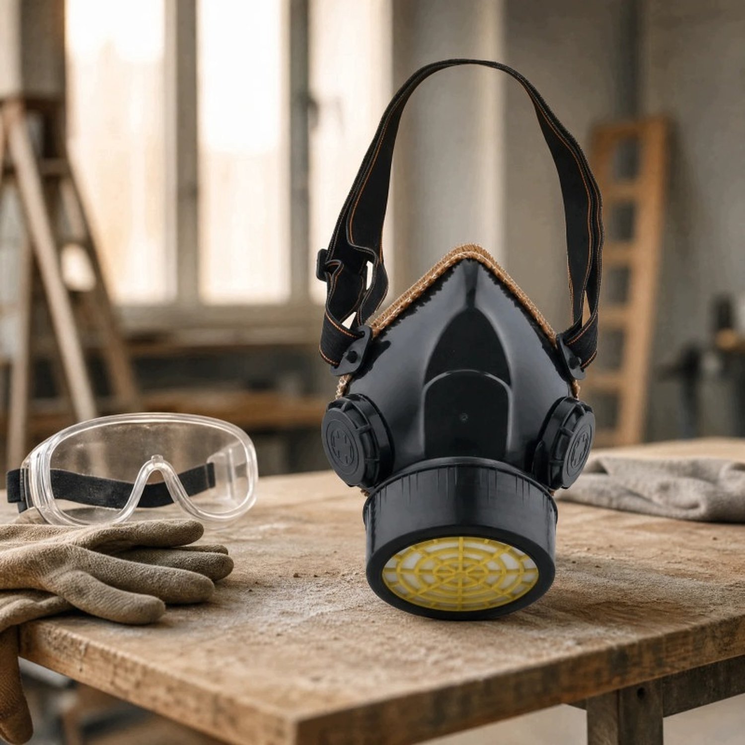 HÖGLER Lakmasker Set met Actieve Koolfilter - Stof- en Dampbescherming