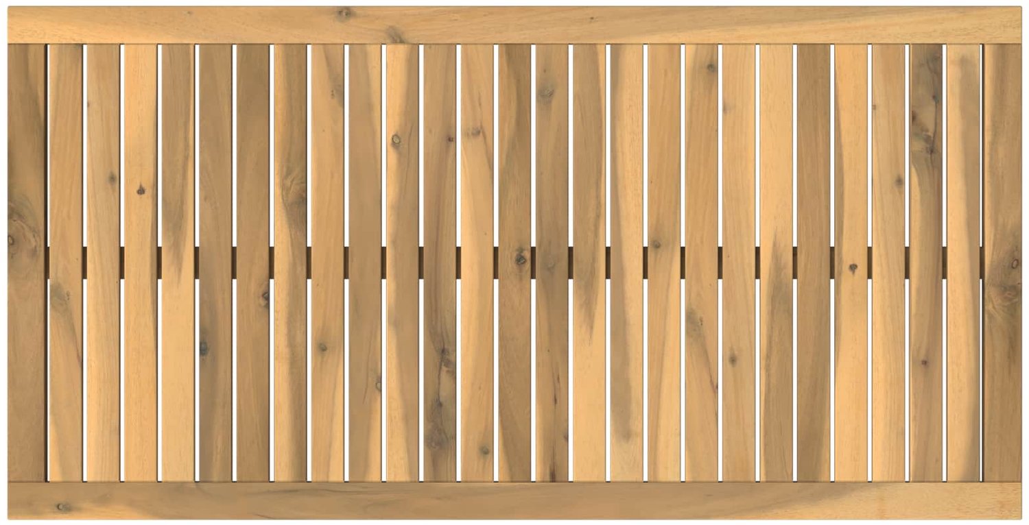 vidaXL Tafelblad - 108,5 - x - 55 - x - 2 - cm - Rechthoekig - Massief - Acacia - Hout Witgewassen