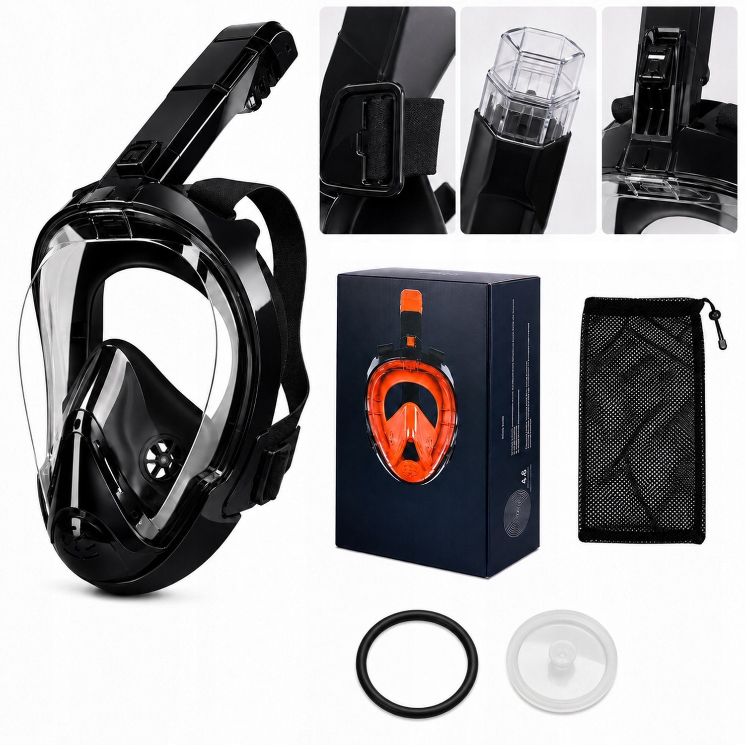 Volledig gezichtsmasker voor snorkelen PEYTECH S/M - 180° zicht