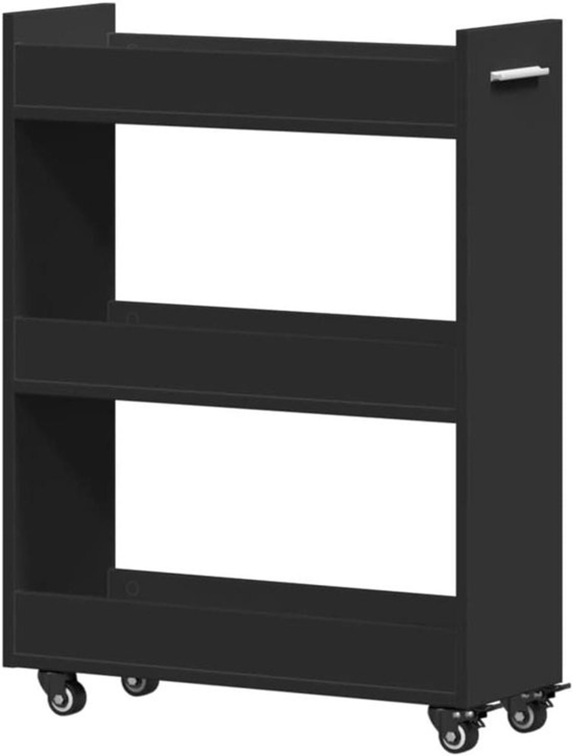 Rolkast met zwenkwielen - Dressoirkast - Voor het opbergen van spullen - Vergrendelbare wielen - 60 x 22 x 79 cm