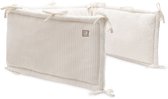 Jollein Baby Boxbumper Ledikant - 180x30cm - Katoen - Cloudy Rib - Oatmeal