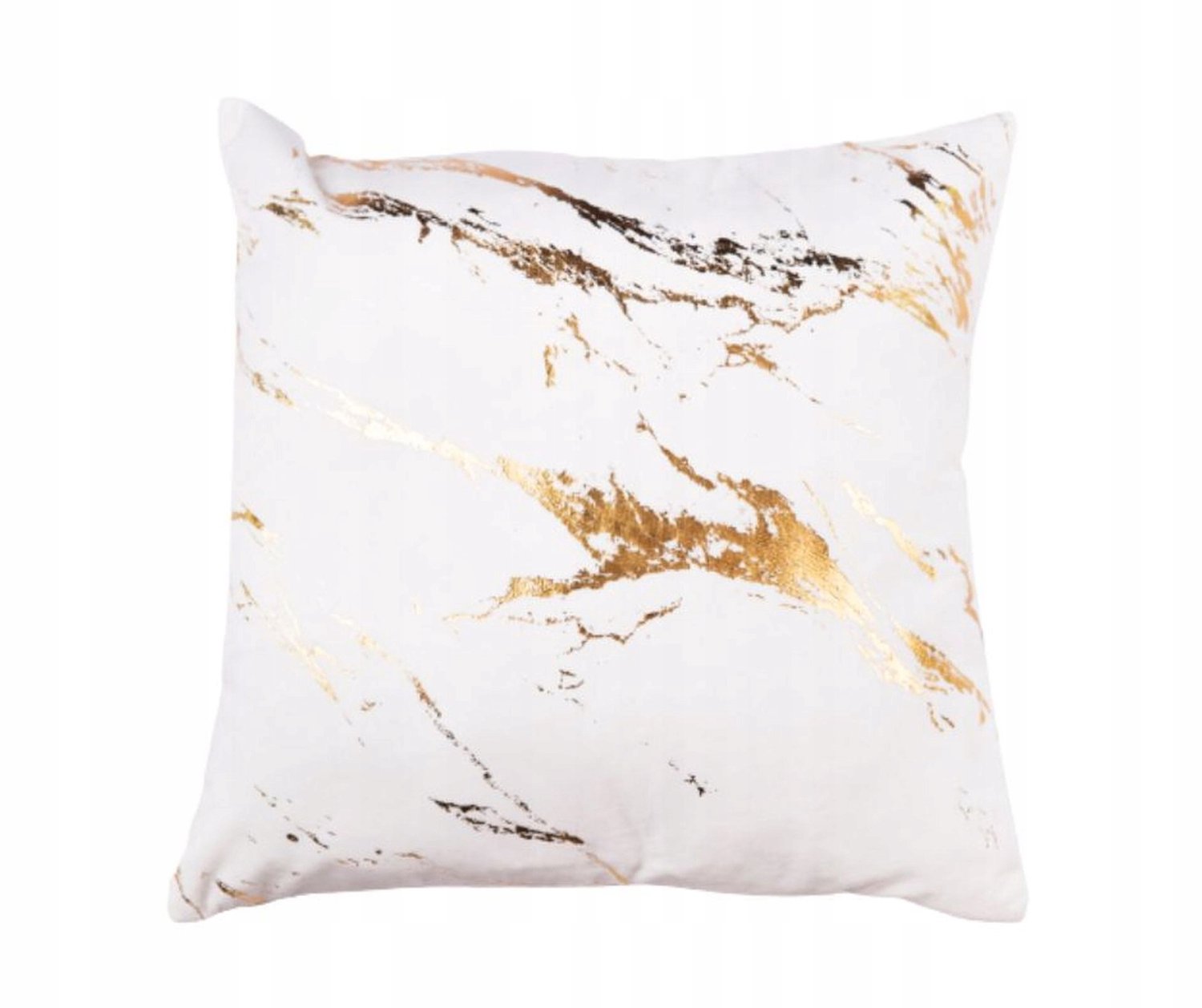 Decoratieve Kussensloop ENDLESS CHIC 45x45 Wit/Goud Marmer Glamour