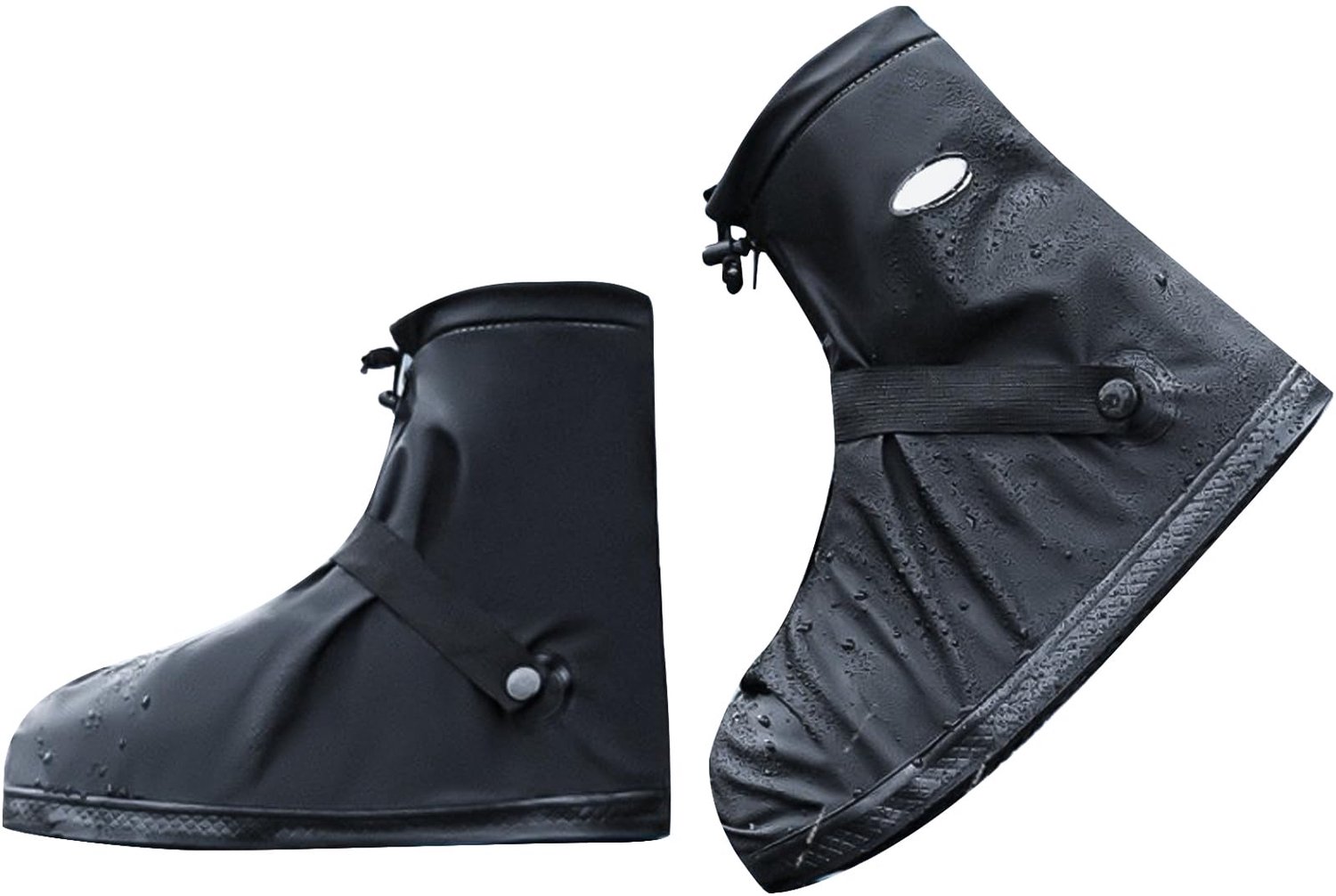 Famanu - Waterdichte schoenovertrek - Beschermt schoenen tegen regen - Antislip en opvouwbaar - Zwart 1 stuk