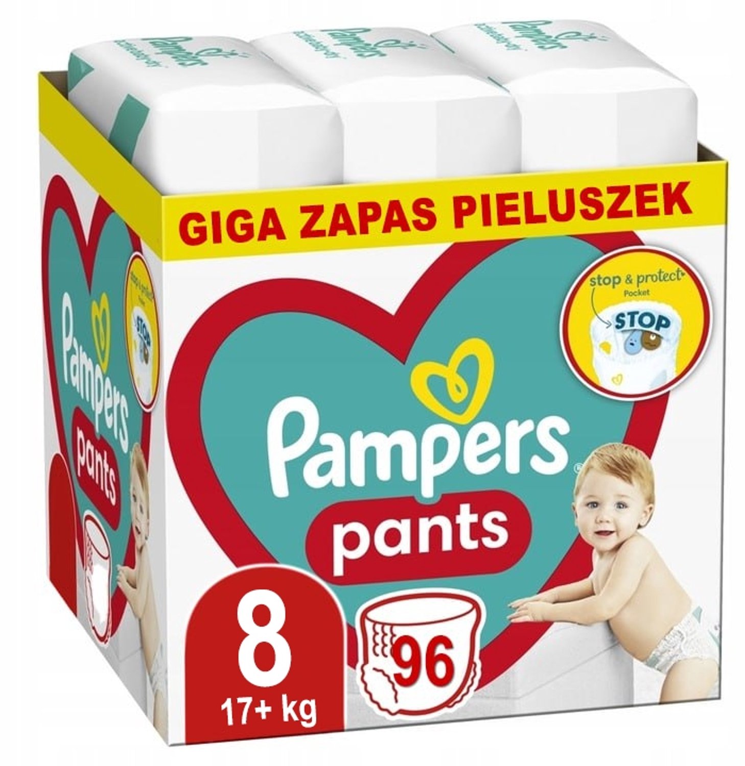 Pampers luierbroekjes maat 8 | 96 stuks