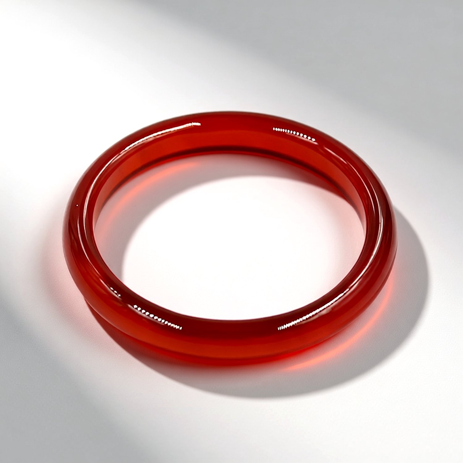 Cavill - Rode Agaat Ring 0,77 ct - 925 Sterling Zilver - Modern Minimalistisch Design - Braziliaanse Edelsteen - Dames Fashion Ring