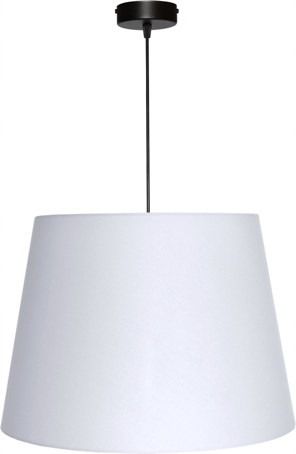 Merkloze Hanglamp Kegel Wit Katoen E27 - Stijlvolle Verlichting