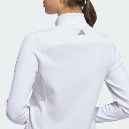 Adidas Dames W Textured Golfvest Wit van adidas — afbeelding 4