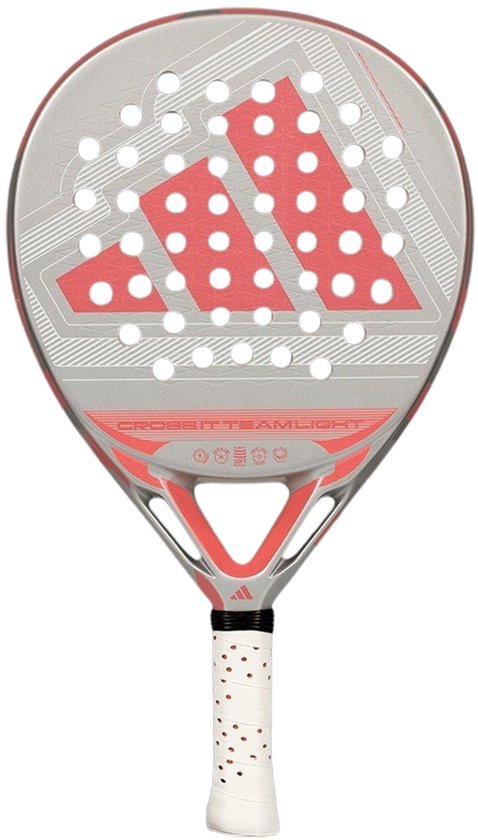 Adidas Cross It Team Light 2026 Padelracket Dames - Zilver / Roze | Maat: UNI Adidas Cross It Team Light 2026 Padelracket Dames - Zilver / Roze | Maat: UNI