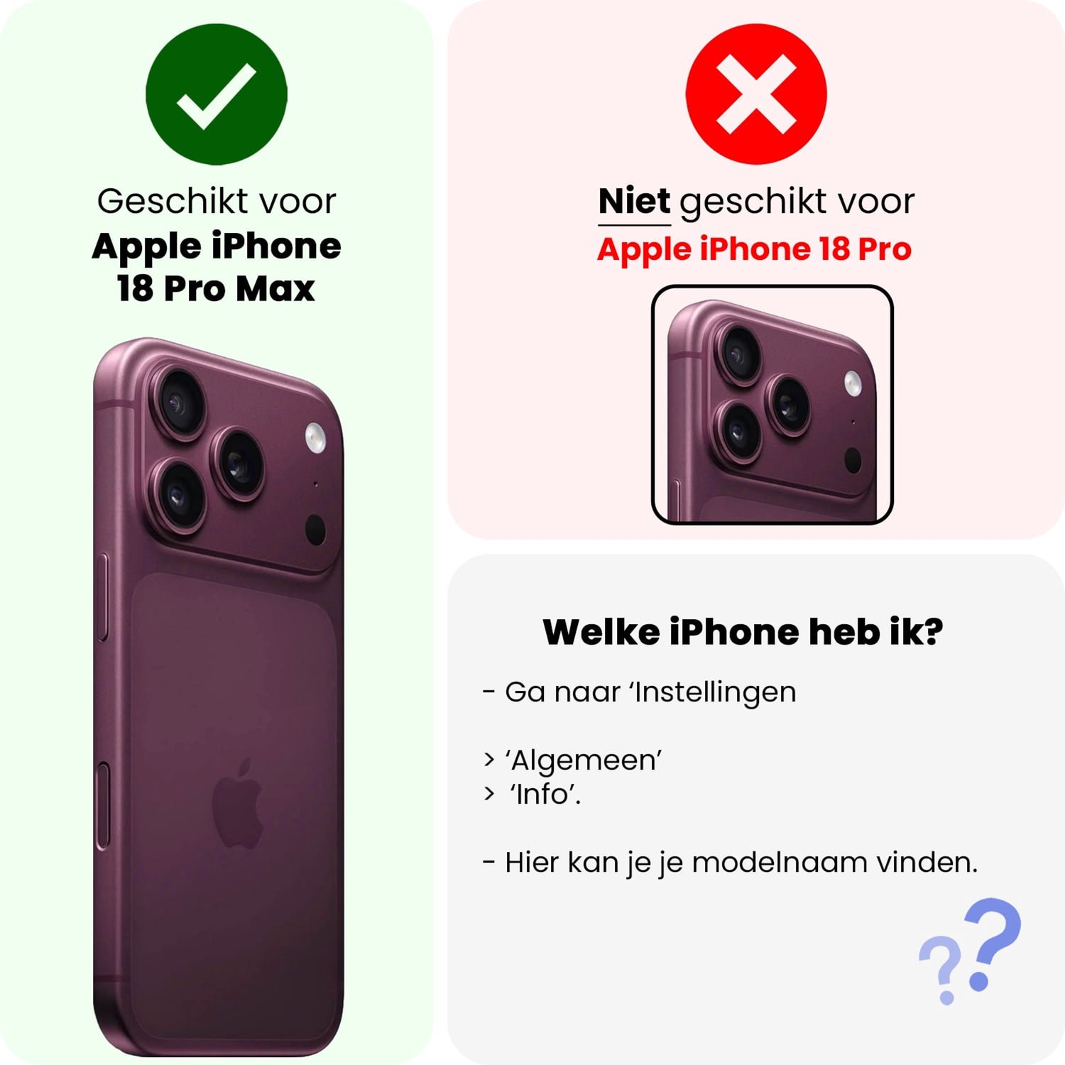 Hoesje - Met 2x Screenprotector - Geschikt voor Apple iPhone 18 Pro Max - Magsafe Compatible - Leer Look - Sterk & Shockproof - Back Cover - Shock Proof Case - Telefoon Hoes - Telefoonhoesjes - Crème