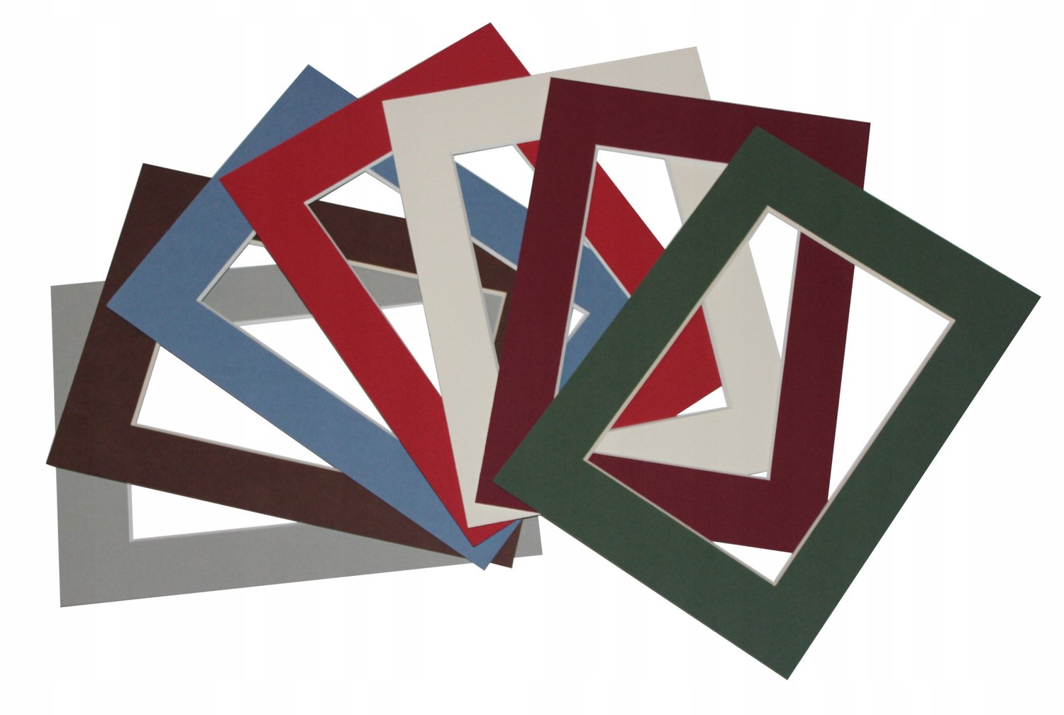 FOTKOM Passe-partout 18x24 cm met venster 15x20 cm, neutraal pH White