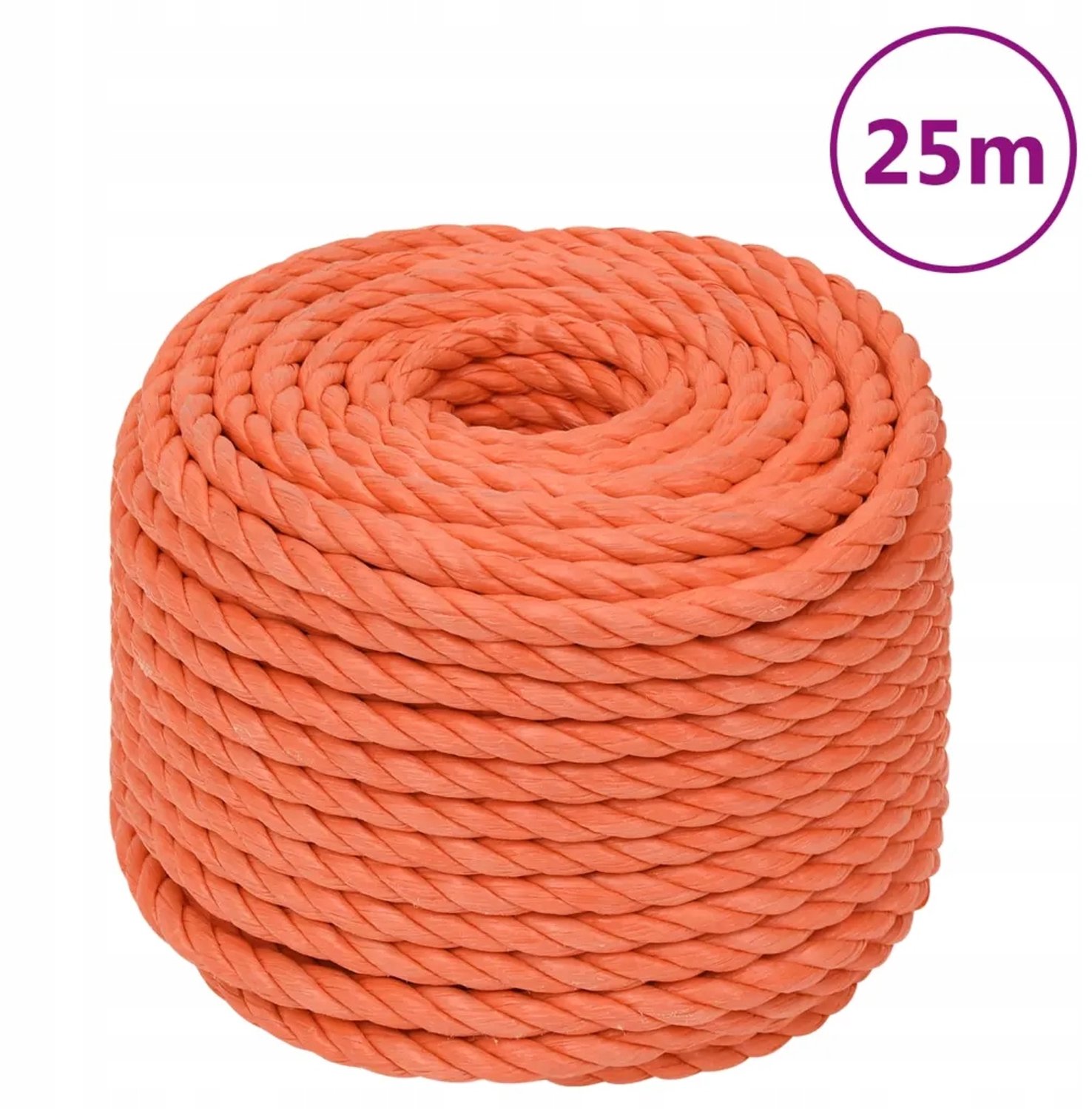 Oranje Polypropyleen Touw UV-bestendig 10mm x 25m