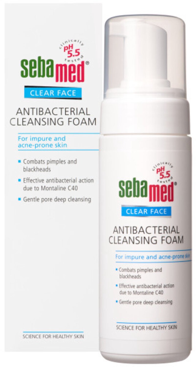 Sebamed - Cleansing Foam Clear Face Antibacterial - 6 x 150 ml - Voordeelverpakking