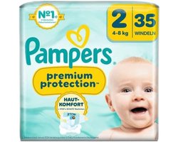 Pampers Premium Protection Luiers Maat 2 (4-8 kg) 35 stuks