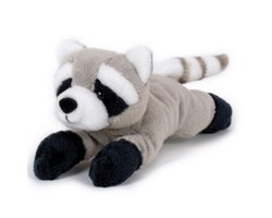 Semo wasbeer Knuffel - grijs - 13 cm - knuffeldier - pluche wasberen