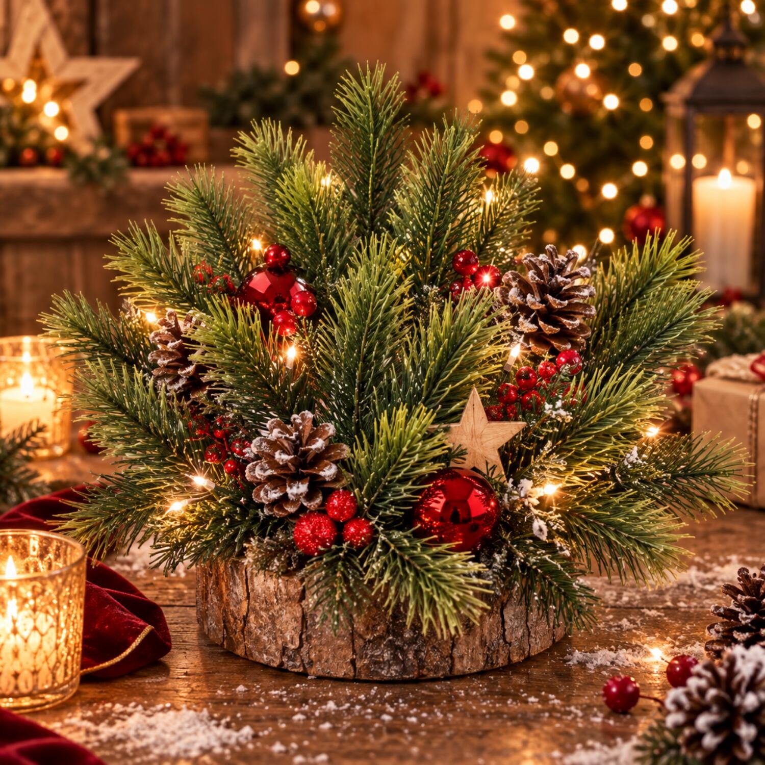 Decoris dennentakjes - 50x - groen - 23 cm - kerstversiering - kersttakjes - kerstdecoratie - kunsttakken
