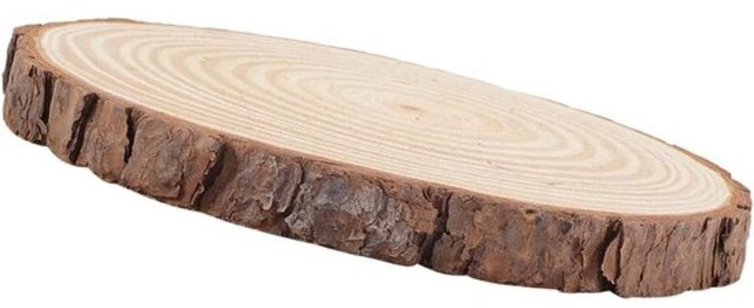 Houten stapsteen - Houtlook voor tuinpad - Buitendecoratie - Natuurlijke houtlook - N.v.t. - Beige