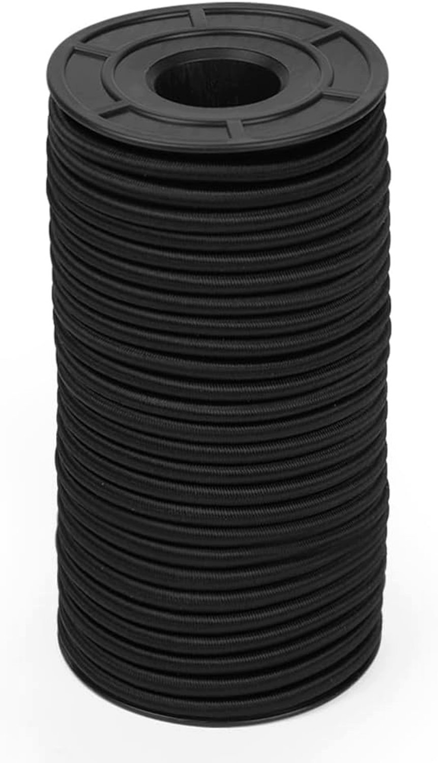 Elastische spanband 4mm x 20m - Zwarte rubberen koord voor ladingzekering