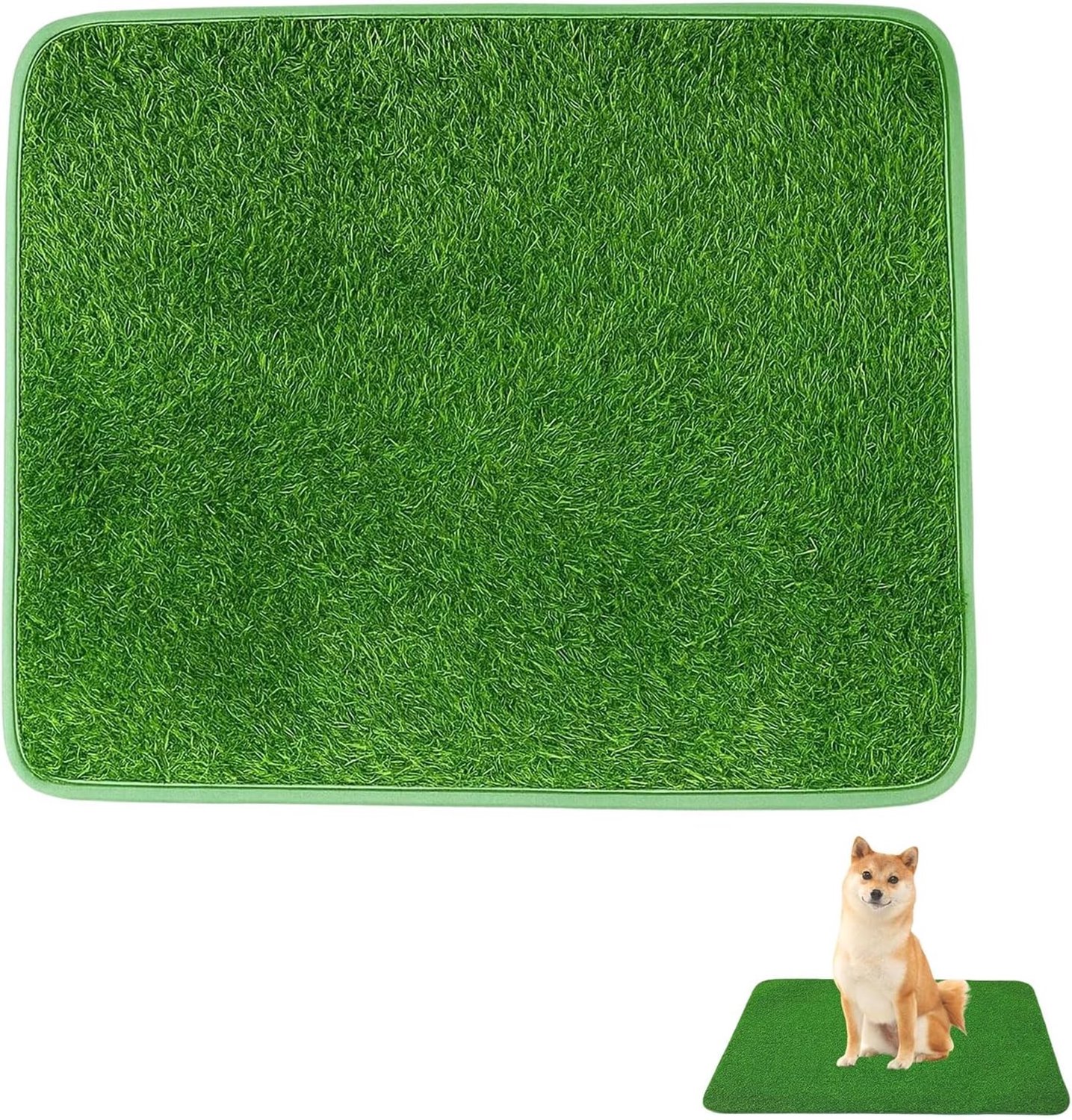 Hernieuwbare Kunstgras Toiletmat voor Honden - 46 x 28 cm - Ideaal voor Puppy Training en Balkon Gebruik - Geschikt voor Kleine Honden en Huisdieren