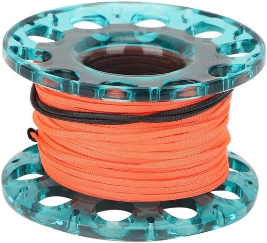 Lichte Plastic Mini Finger Reel met Dubbele Karabiner en 30 m Lijn voor Scuba Diving en Onderwateractiviteiten — afbeelding 2