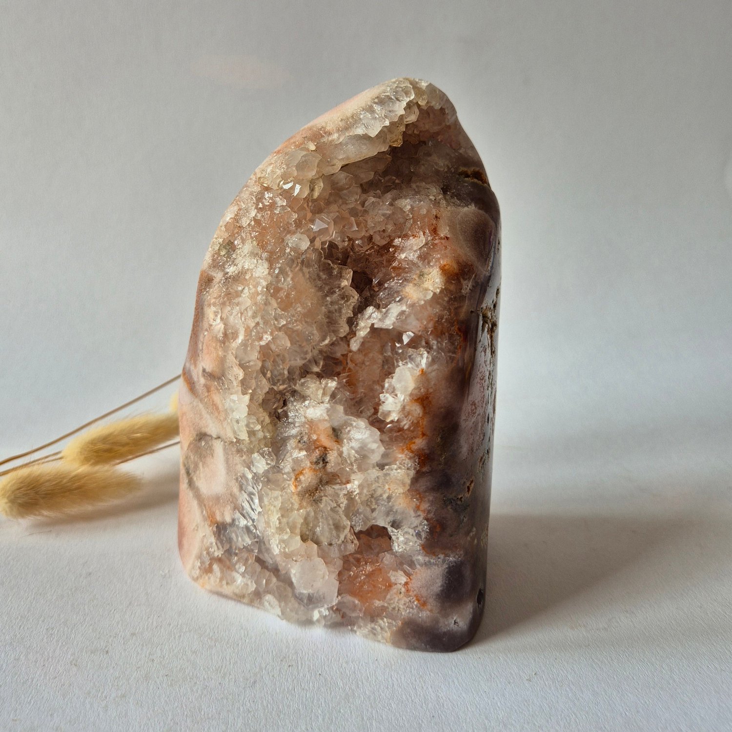 Moonlight Gemstones Roze Amethist Druzy Freeform 1198gram – Natuurlijke Pink Amethyst uit Brazilië Meerkleurig